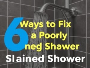 6 Ways to Fix a Poorly Drained Shower