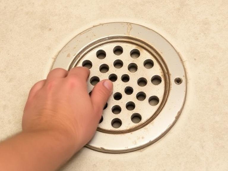 Loosen and Remove Screws or Retainers for Removing the Old Shower Drain