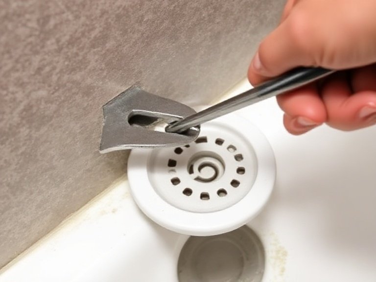 Removing with Locking Pliers to Change a Shower Drain