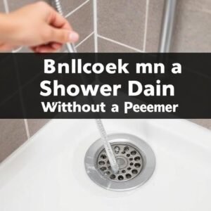 Unblock a Shower Drain Without a Plunger