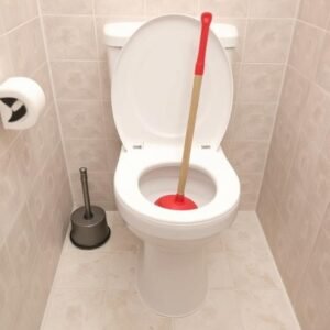 Use a Toilet Plunger  to Fix Toilet and Shower Clogged