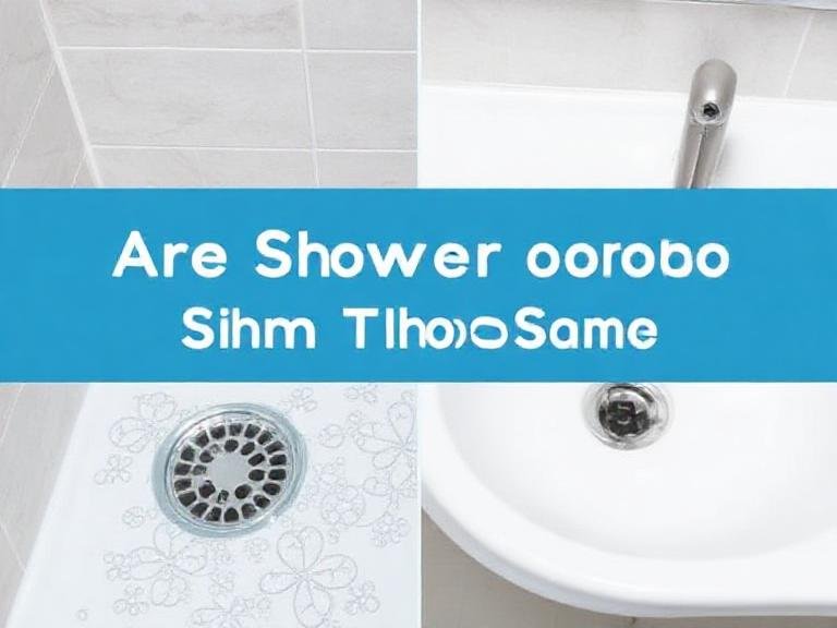 Are Shower Drains and Sink Drains the Same