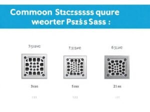 Common Square Shower Drain Sizes