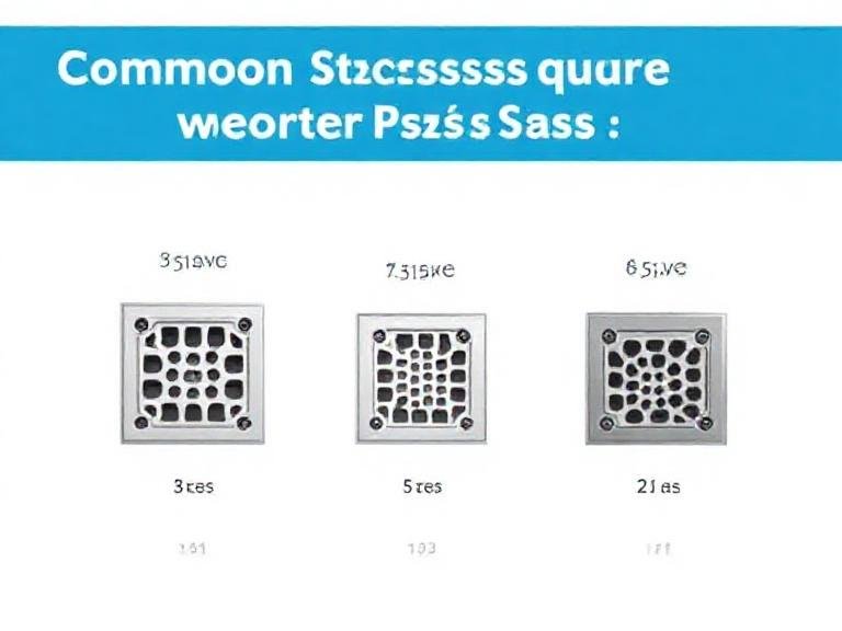 Common Square Shower Drain Sizes