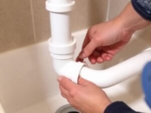 Connecting the Drain Pipe Shower Drain Plumbed