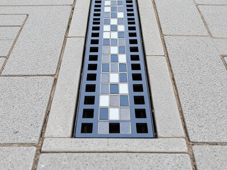 linear drain with tile insert
