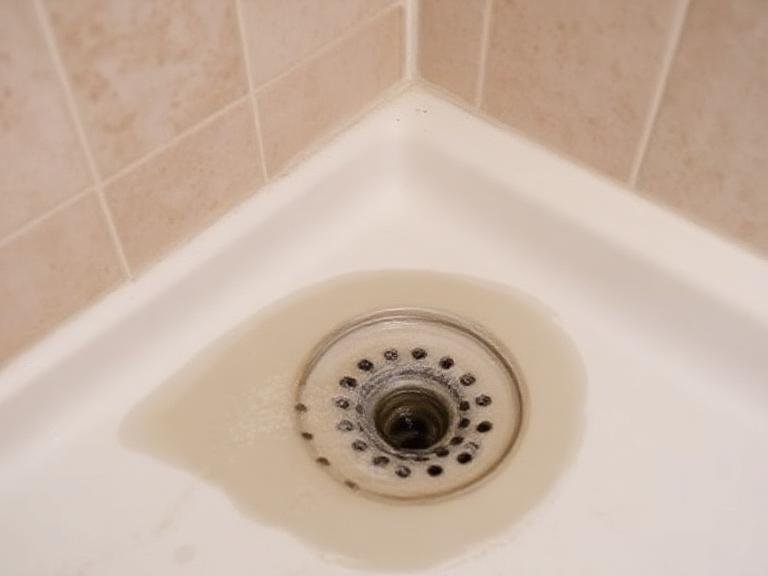 shower drain draining slow