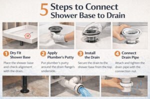 5 Steps to Connect Shower Base to Drain