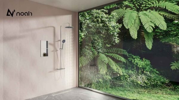 modern bathroom with noahhometech products