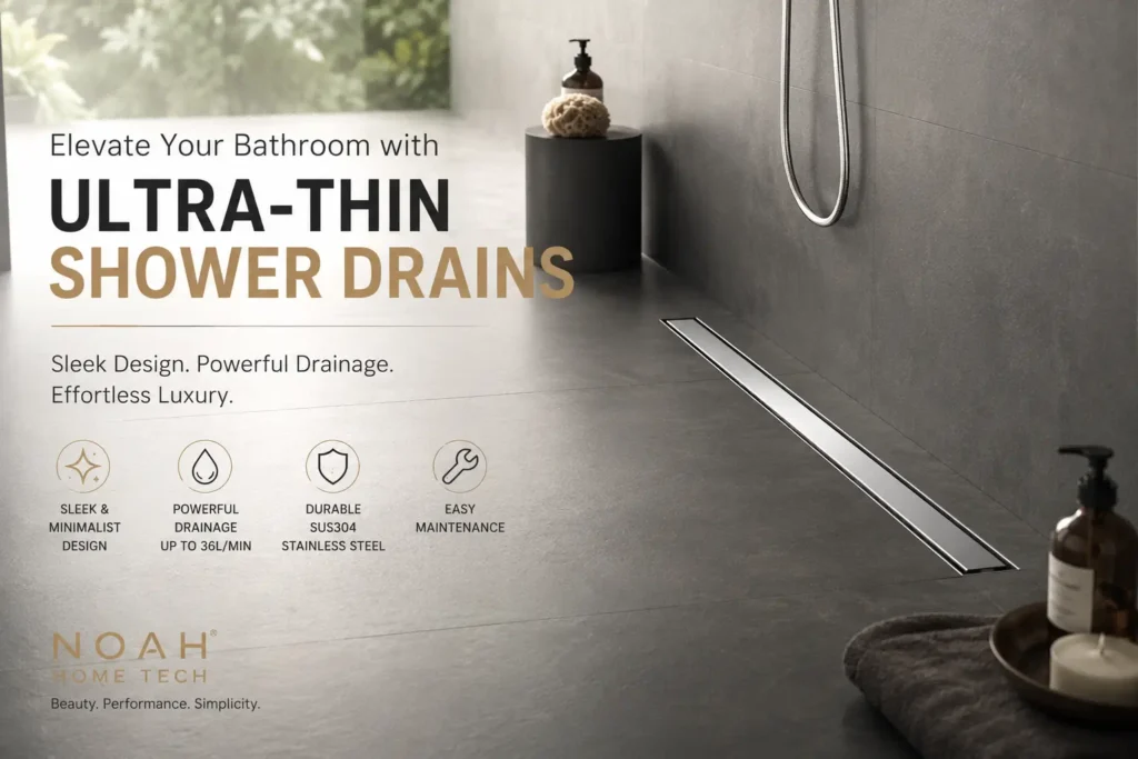 ultra-thin shower drain redesign your modern bathroom