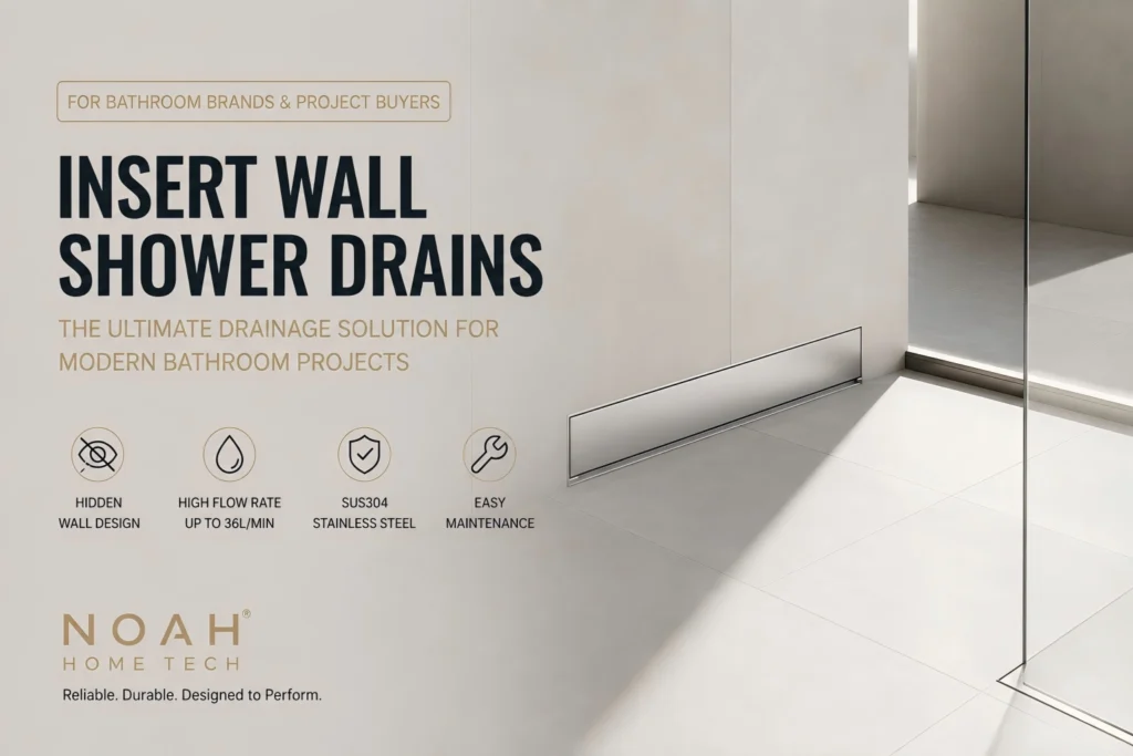 Blog cover:application scenarios of insert wall shower drain