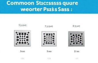 Common Square Shower Drain Sizes