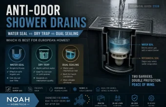 Anti-odor shower drain for noahhometech